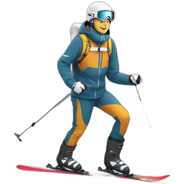 moniteur de ski emoji