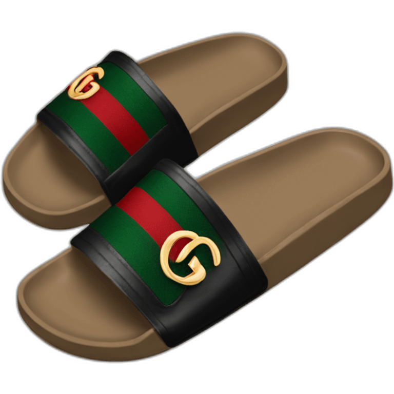 Black Gucci slide emoji