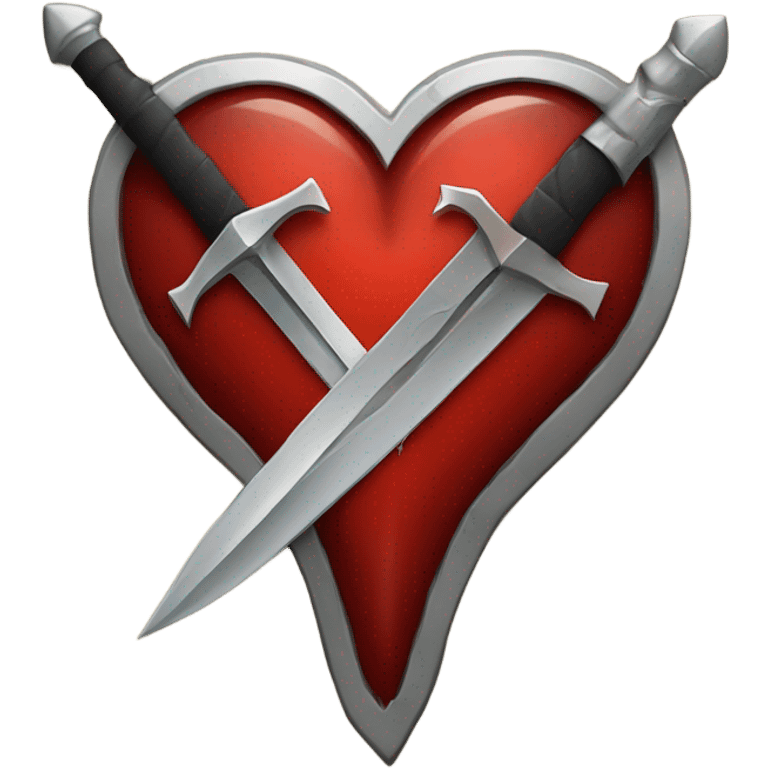 Heart with a dagger in it  emoji