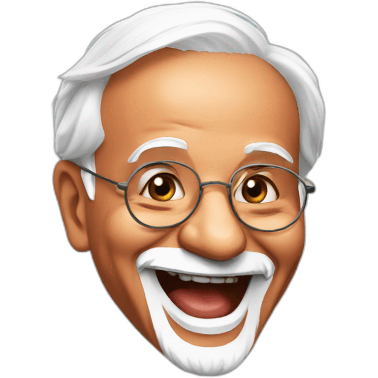 Prime Minister Modi laughing  emoji