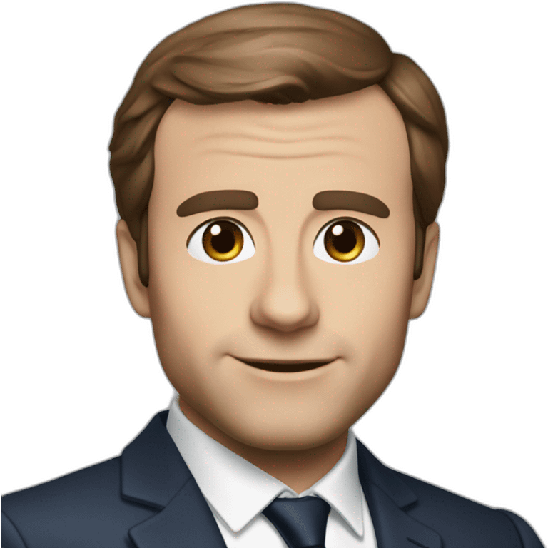 Macron en spiderman emoji