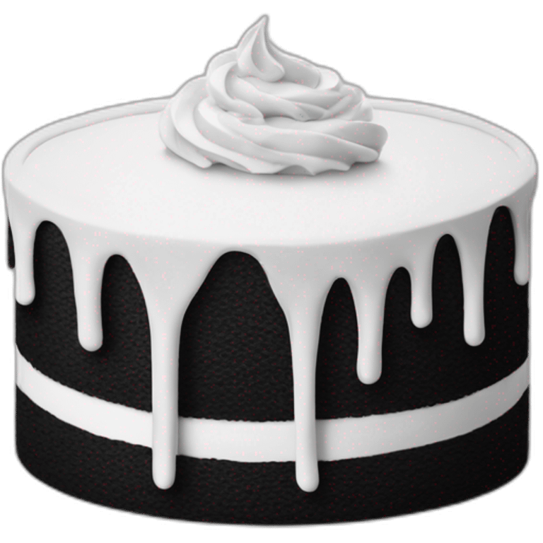 cake black and white emoji