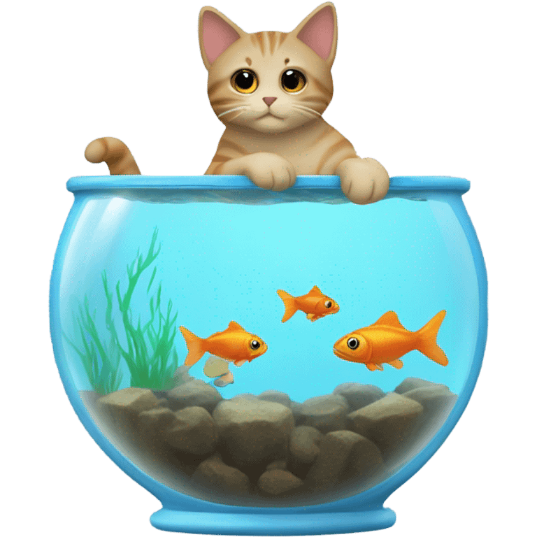 cat with fish emoji