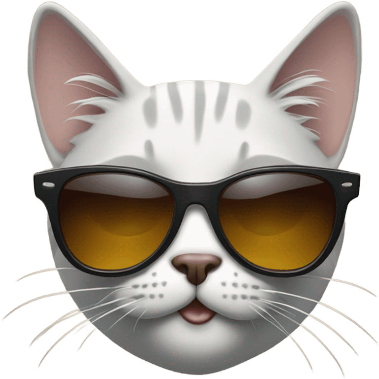 Cat with sunglasses emoji