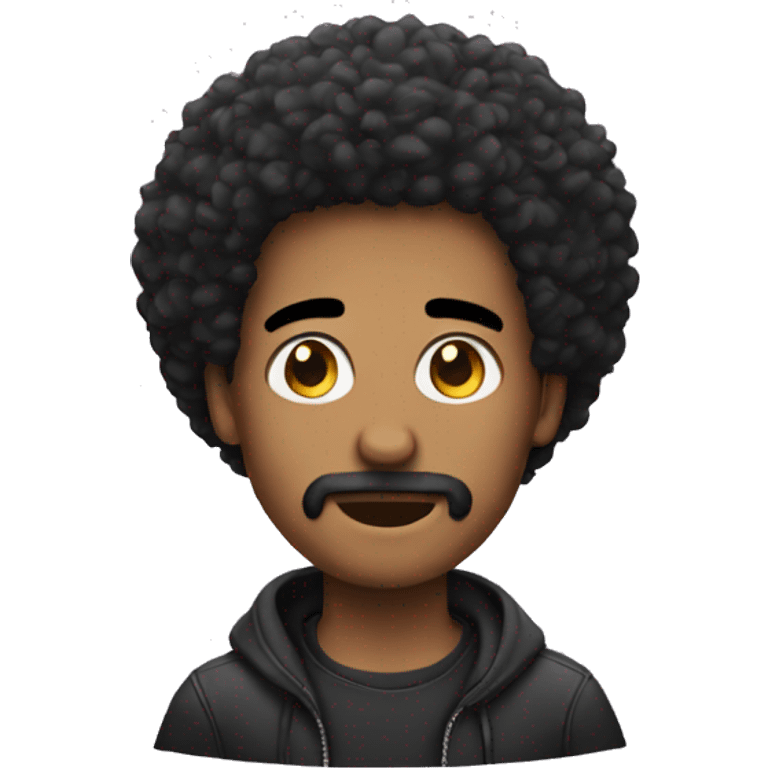 Dude with afro  emoji