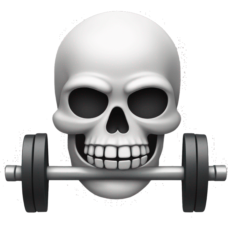 Skull working out emoji