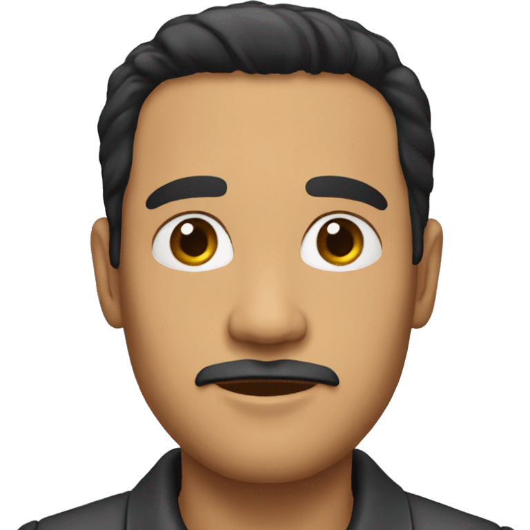 A latin man in his forties, black hair emoji