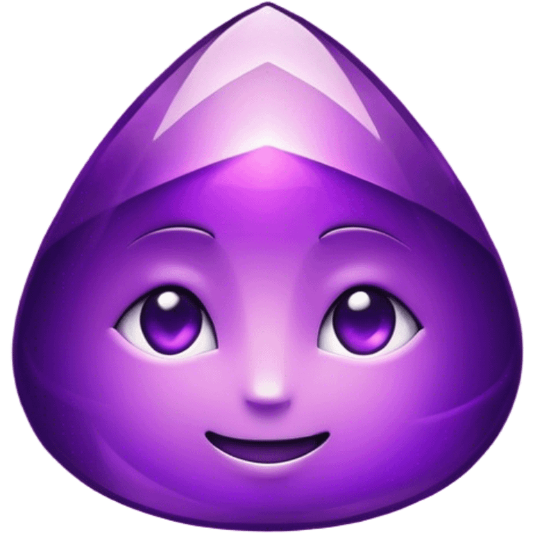 Cinematic Realistic Amethyst Emoji, Rich and soothing, with smooth, polished purple facets catching the light and casting soft, calming reflections. The deep violet hue seems to glow with an ethereal light, radiating peaceful energy and elegance. Soft glowing outline, capturing the essence of tranquility and mystery in a stunning amethyst. emoji