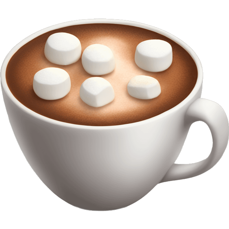 Hot coco with marshmallows  emoji