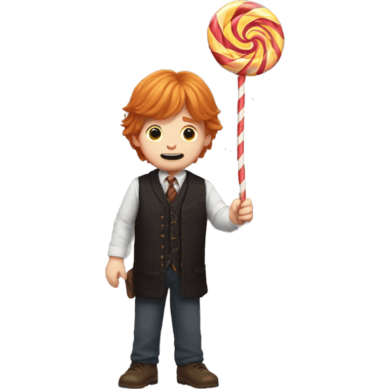 Ron Weasley holds a candy in his hands emoji