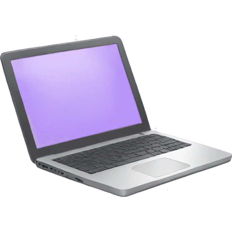 Light purple laptop  emoji