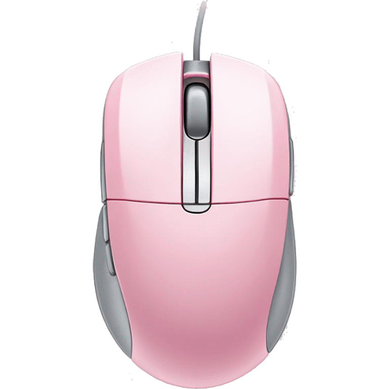 Pastel pink gaming computer mouse emoji