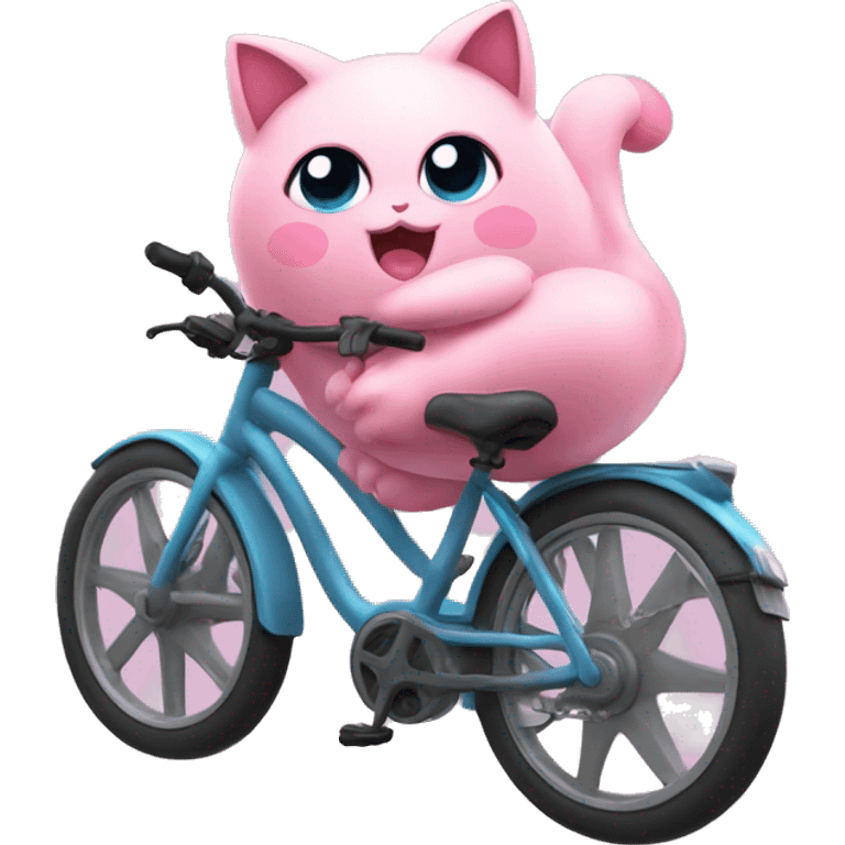 Jigglypuff on a bike emoji