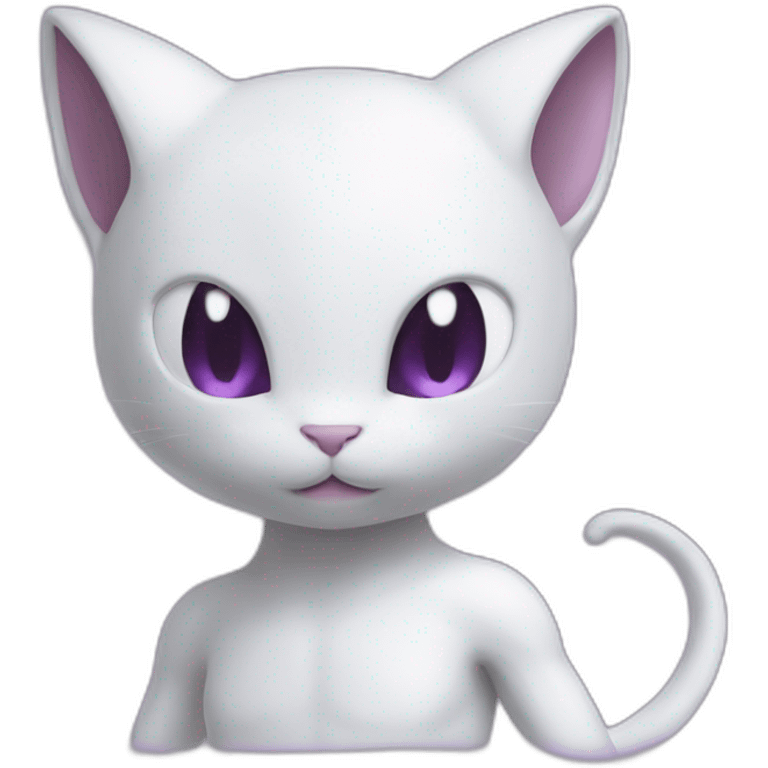 Mewtwo accompagné de mew emoji