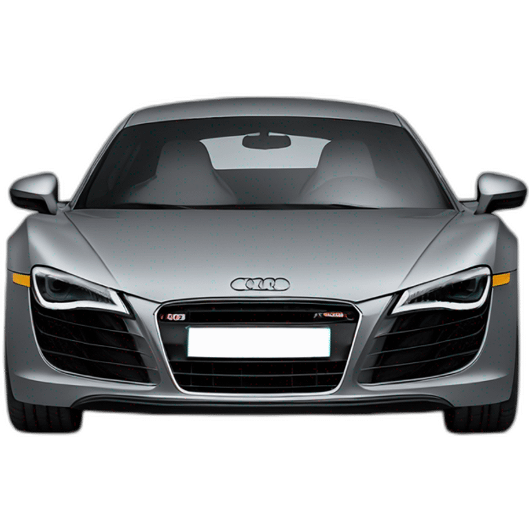 Audi r8 grey side emoji