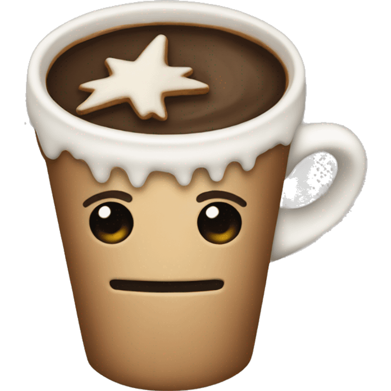 Christmas coffeee emoji