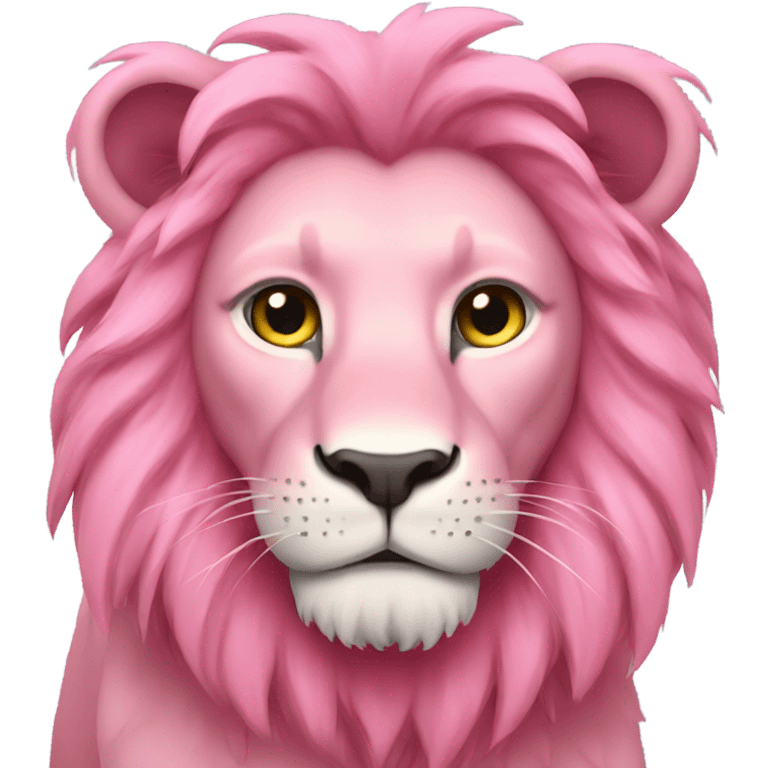 Pink lion emoji