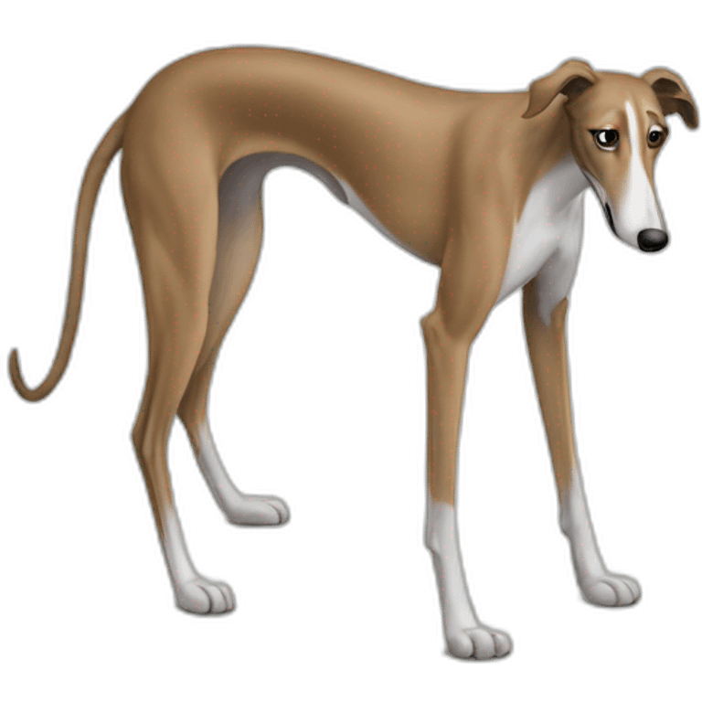 Peeing Greyhound emoji