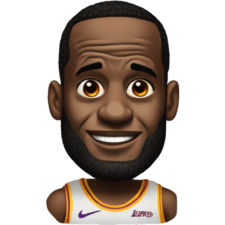 Lebron James big forehead  emoji