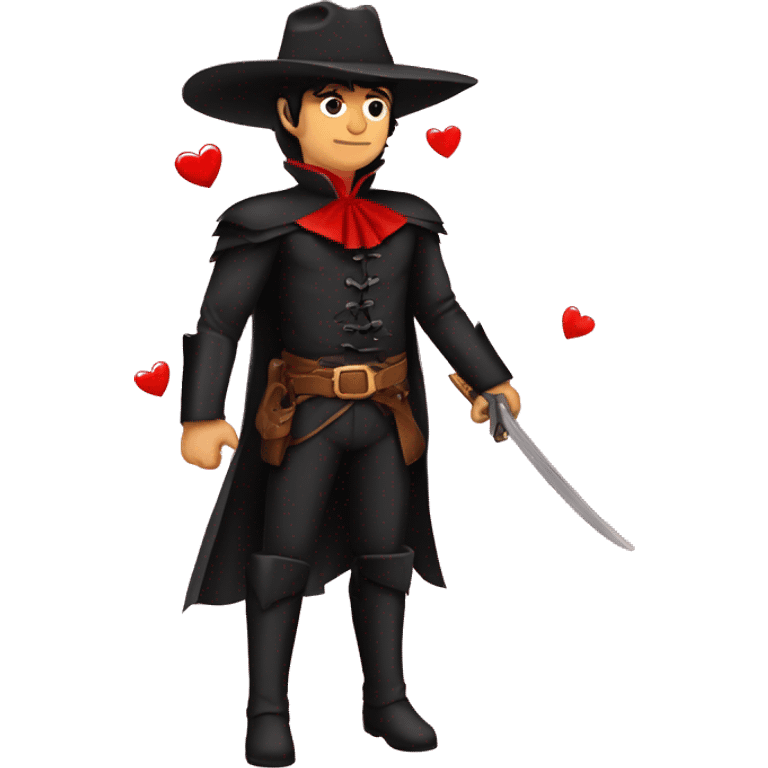 Zorro con hijos de corazones  emoji