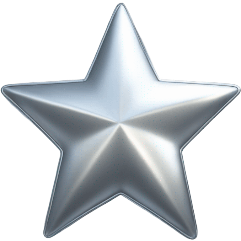 silver shiny star emoji