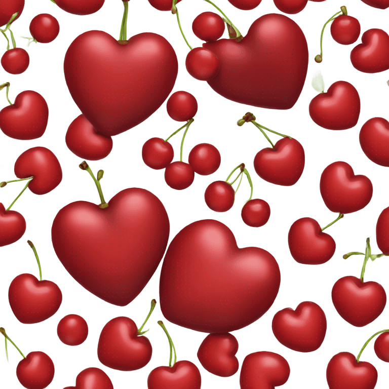 red cherry in a heart shap emoji