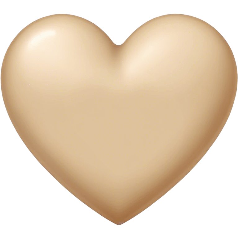 Beige heart  emoji