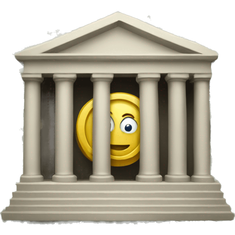 bank with money emoji