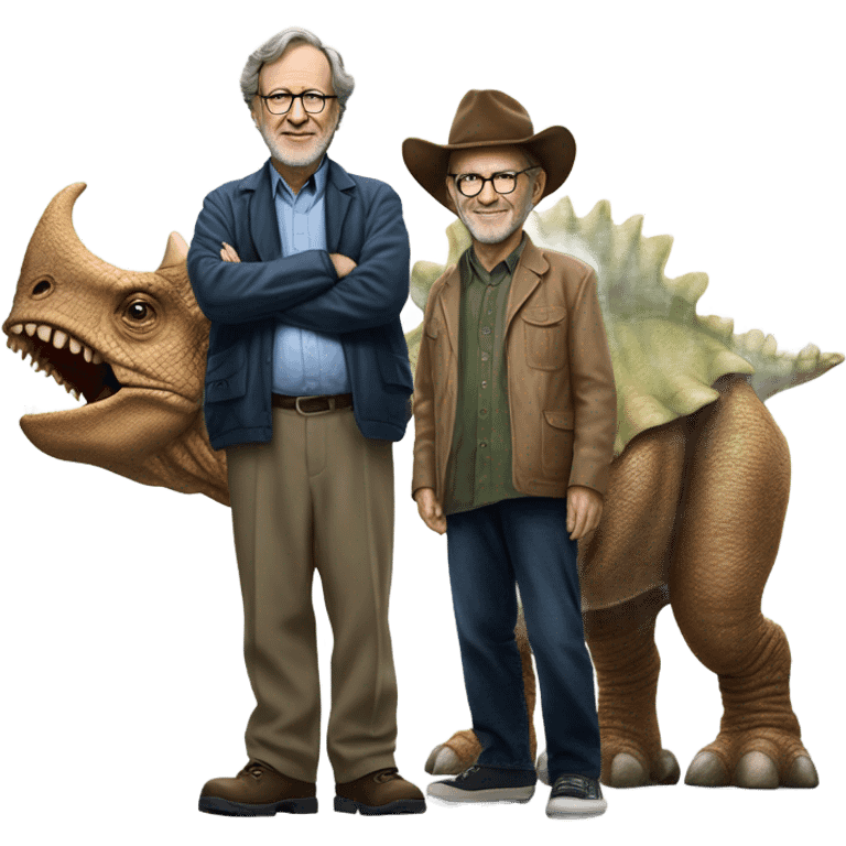 Steven Spielberg and Triceratops emoji