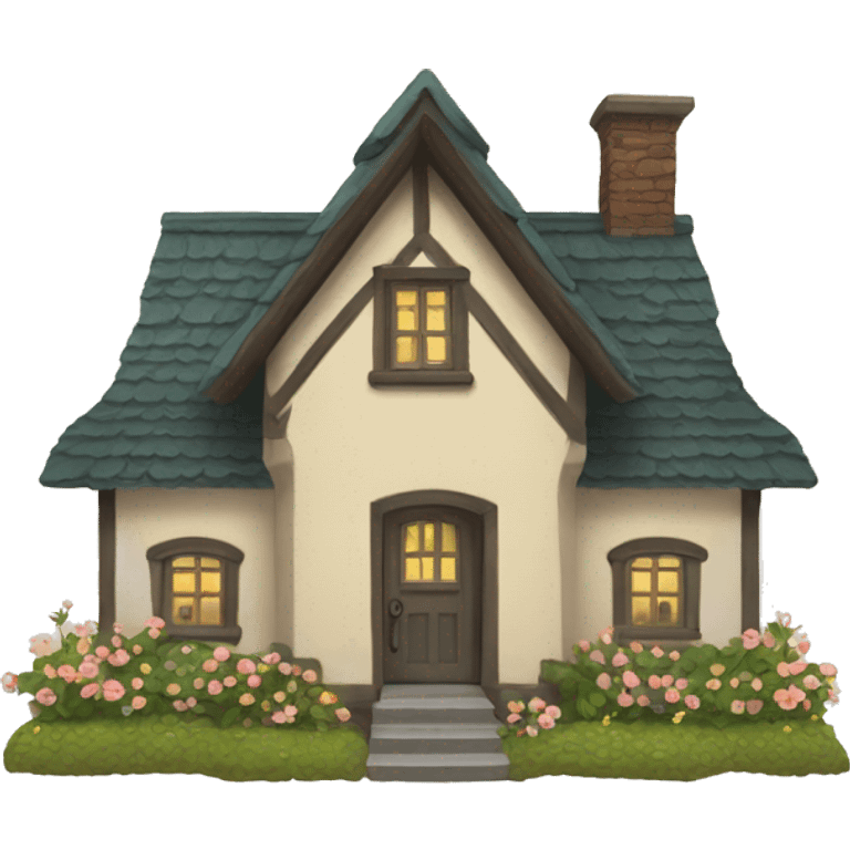 cottage house emoji