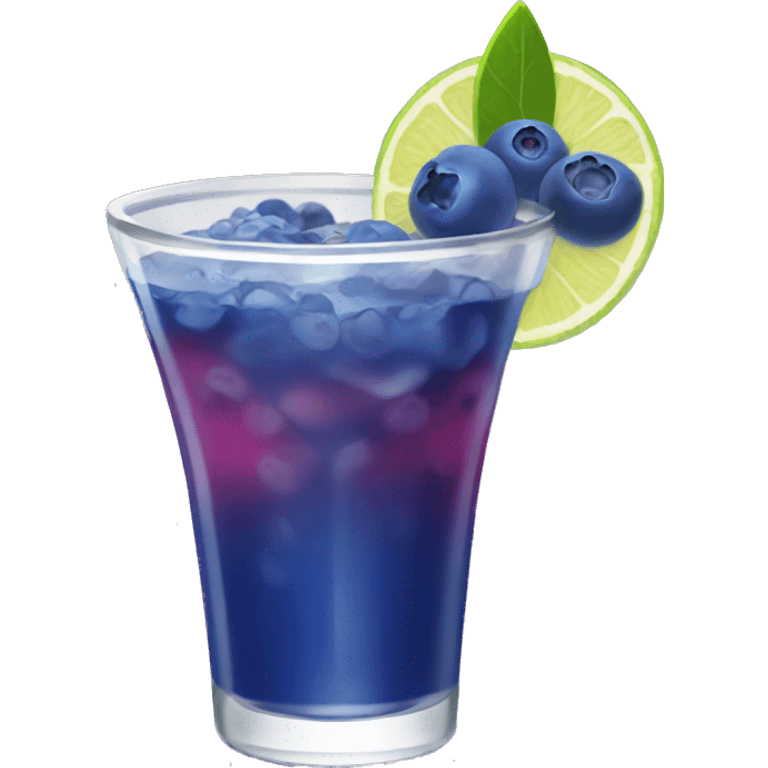 Blueberry margarita emoji