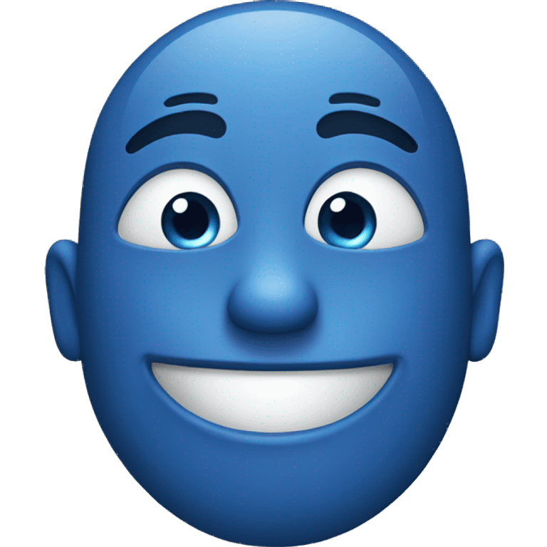 blue emoji happy  emoji