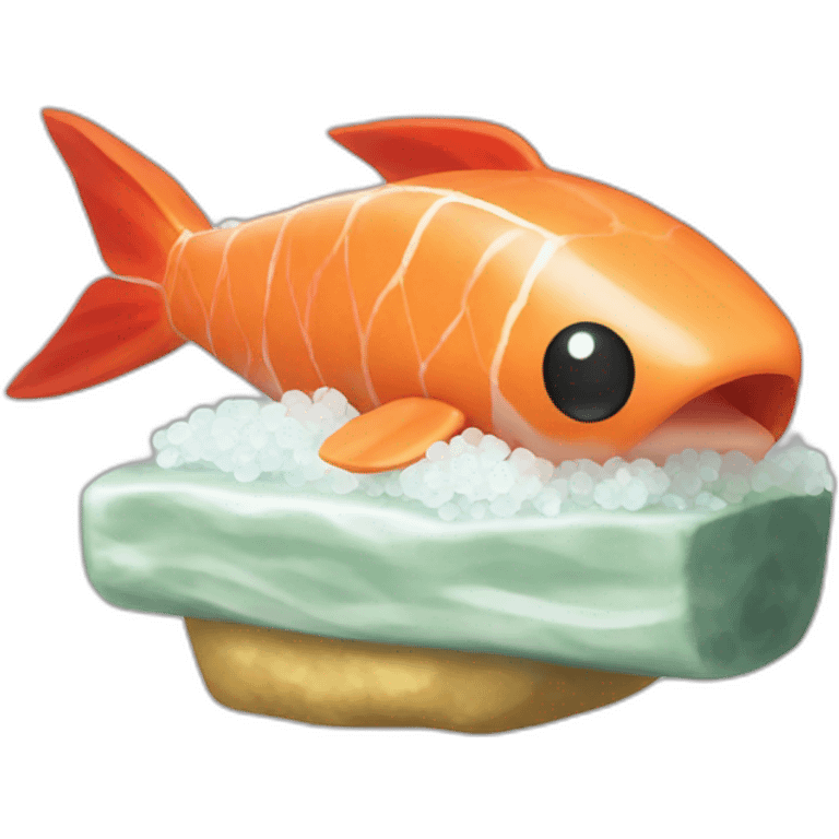 Sushi au pokémon magicarp emoji