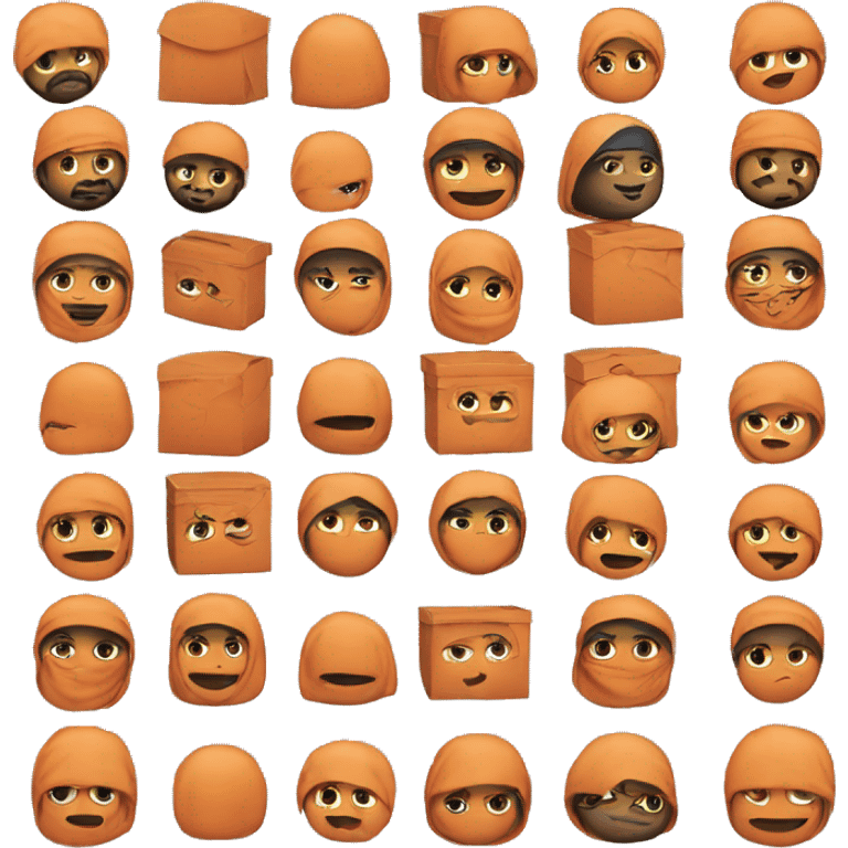 muslim box orange  emoji