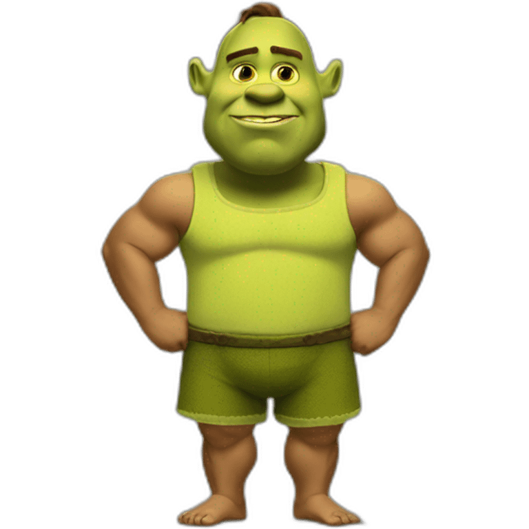 Shrek fulltime fitness body emoji