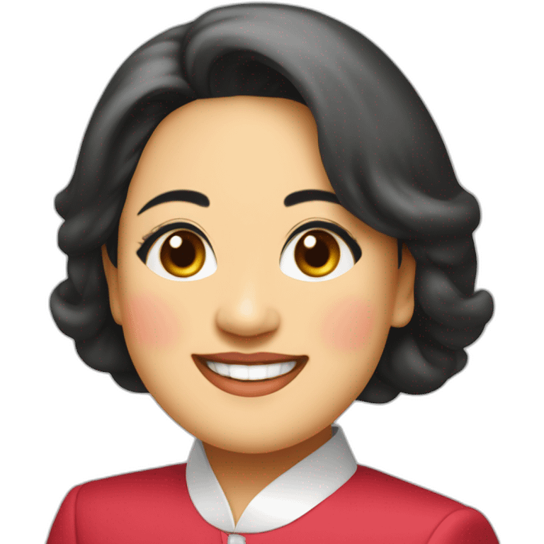 megawati sukarnoputri from indonesia party PDI Perjuangan emoji