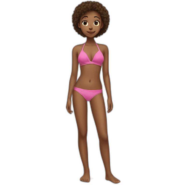 Teen girl bikini emoji