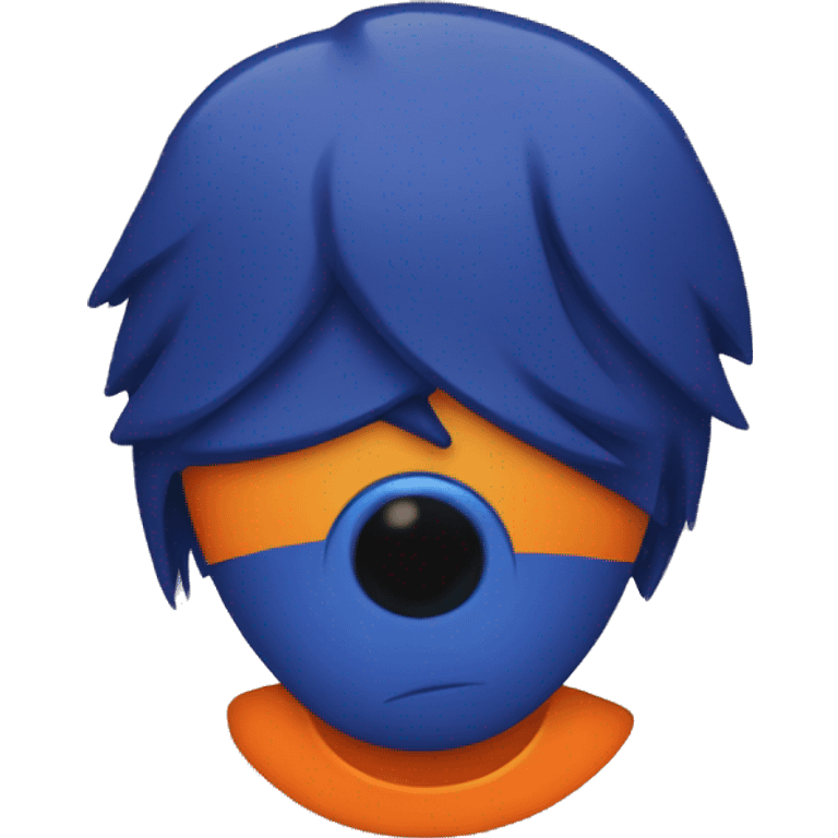 Grover crying orange t shirt emoji