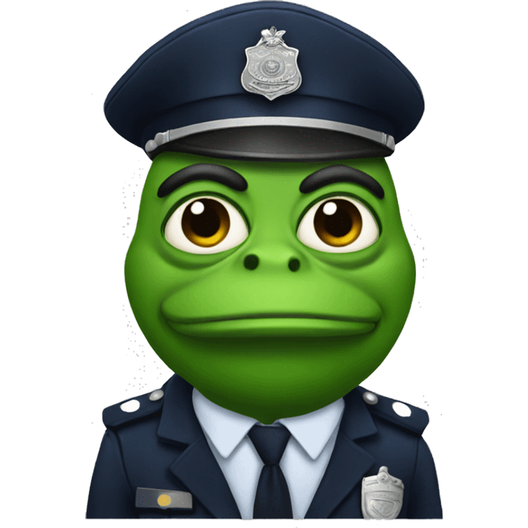 Police Pepe emoji