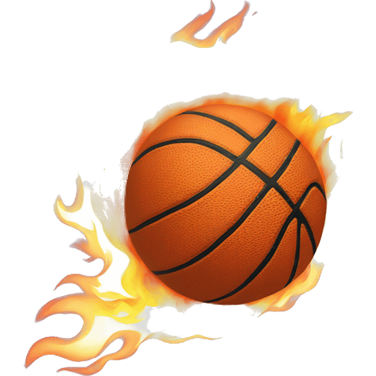 Basketball on fire  emoji