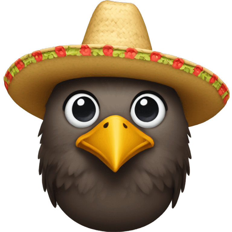 Gallinita con sombrero  emoji