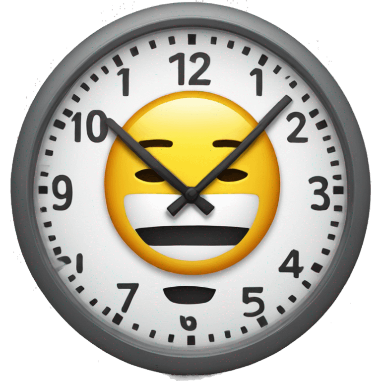 clocks which shows 11:55 and the deadline sign emoji