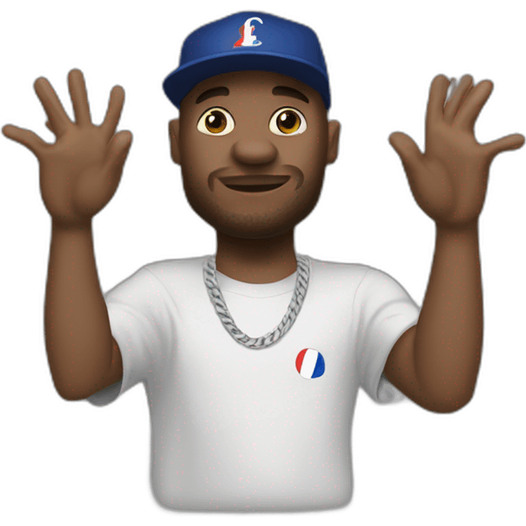 france rap une main lave l’autre alpha wann emoji