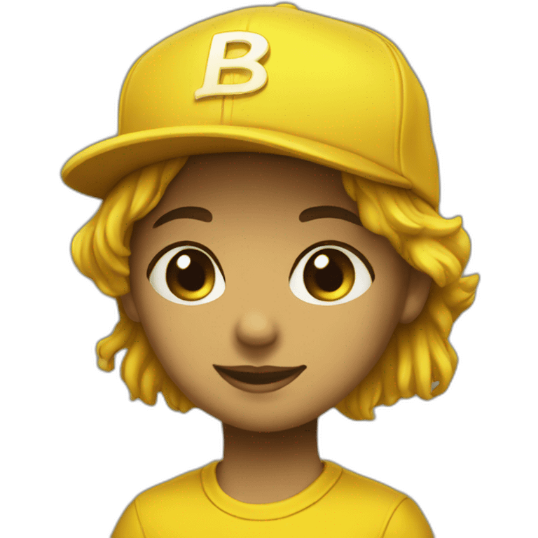 Yellow snapback emoji