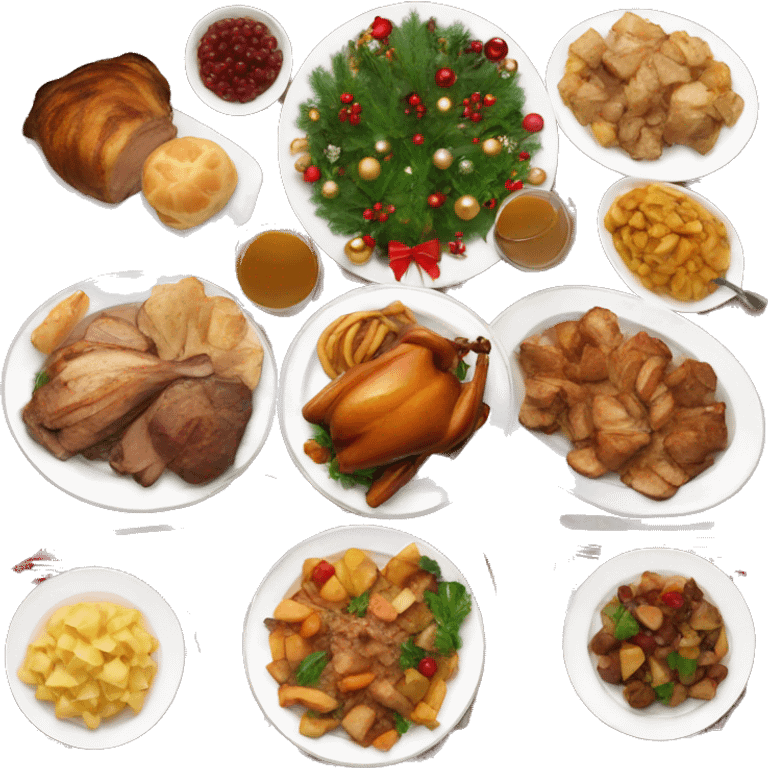 Christmas dinner emoji