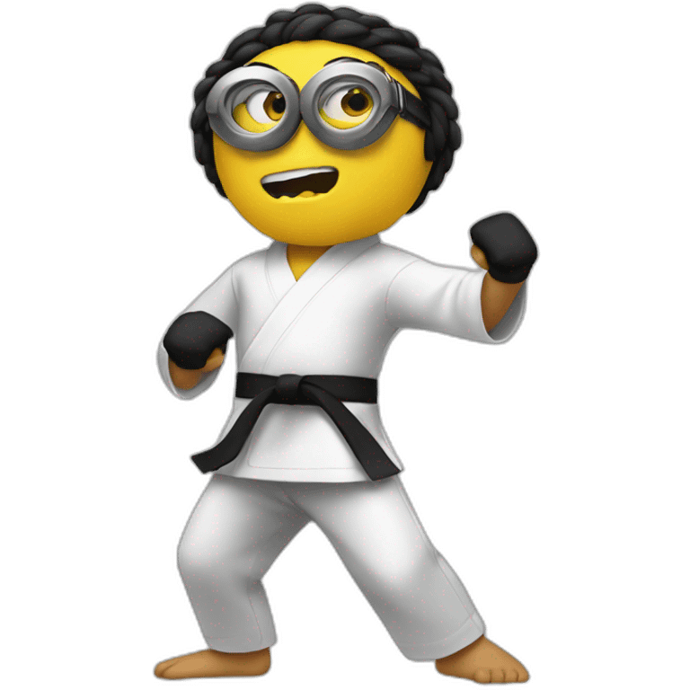 minion karate black  emoji