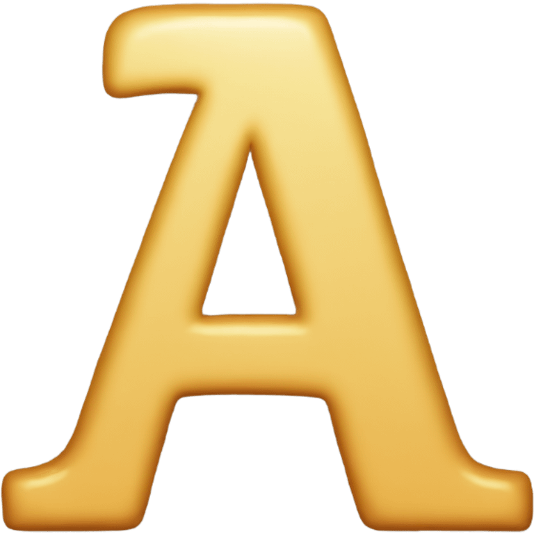 The letter a emoji