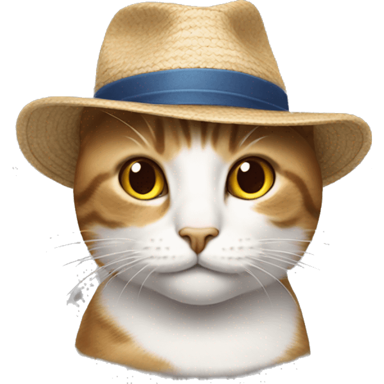 Cat wearing a hat ￼ emoji