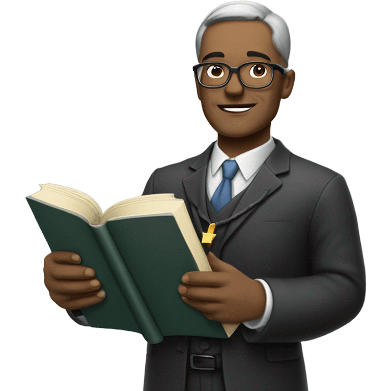 A professor CEO who is also a Catholic deacon emoji