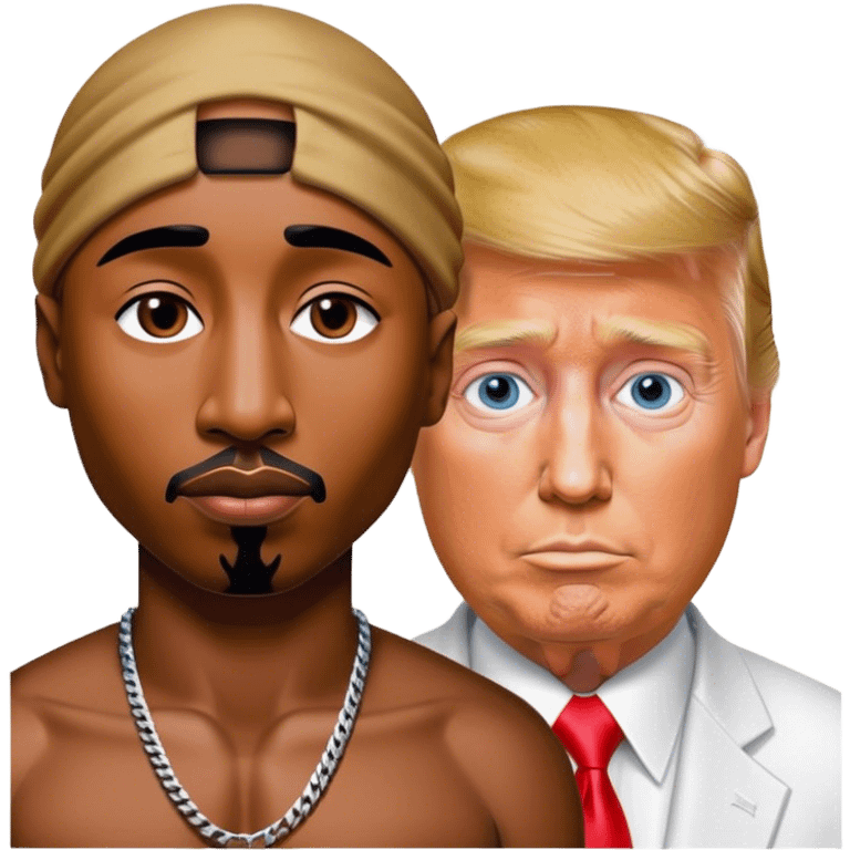 Tupac et trump emoji